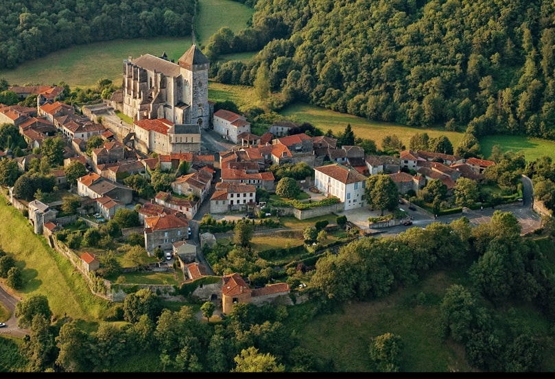Vista aérea de Saint-Bertrand de Comminges