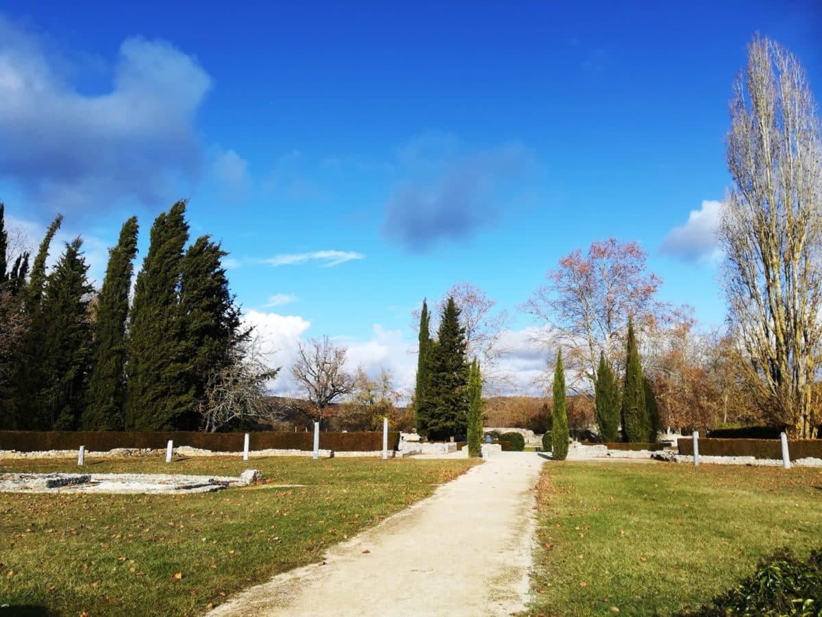 Main entrance to the Gallo-Roman villa of Montmaurin