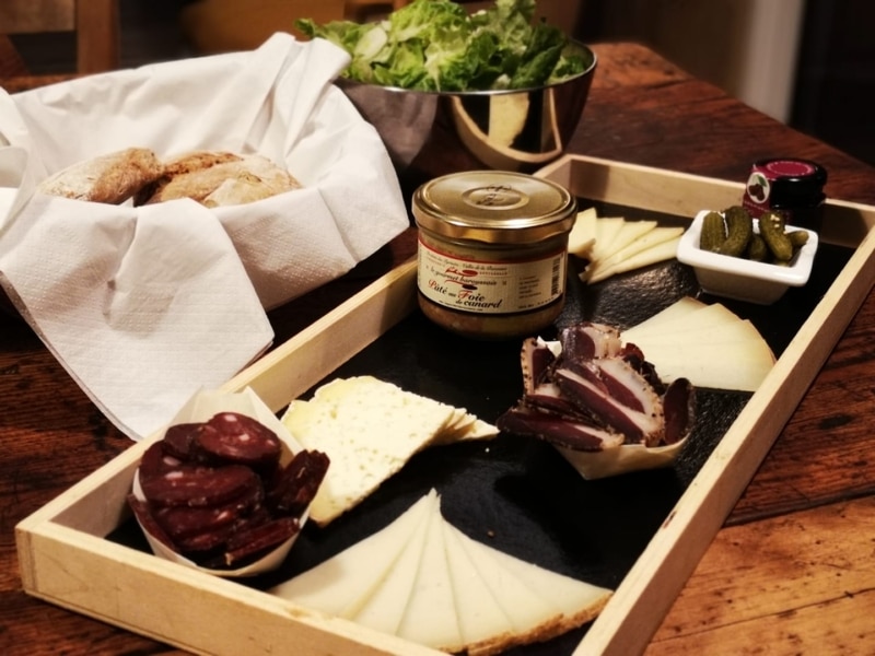 Plateau fromage et charcuterie